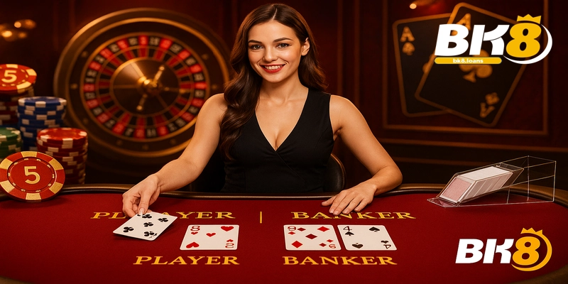 Trải nghiệm casino trực tuyến chân thực tại BK8 với dealer chuyên nghiệp và công nghệ phát sóng hiện đại.